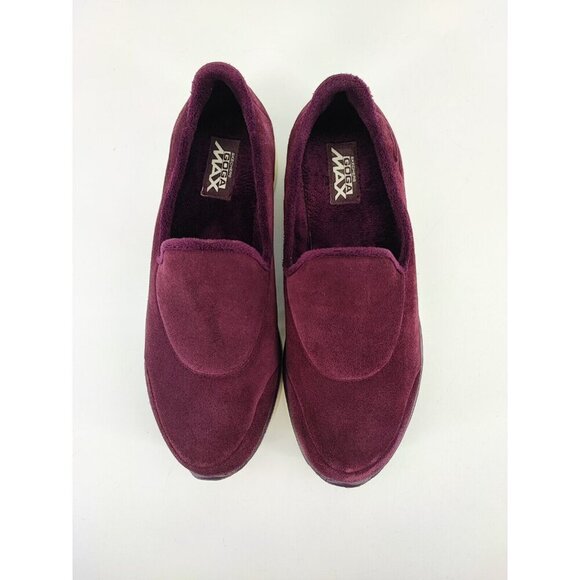 Skechers Women’s Goga Max Burgundy Soft Memory Foam Slip On Shoes Size 8 US - Picture 4 of 8